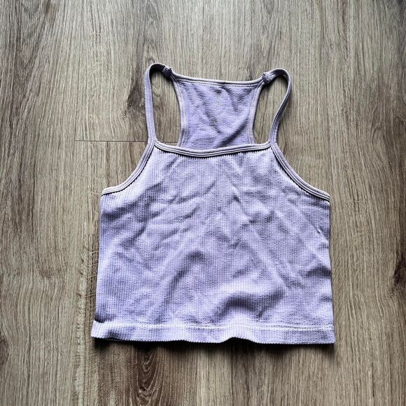 Women's Purple cropped tank top Size XS/S - Picture 1 of 4